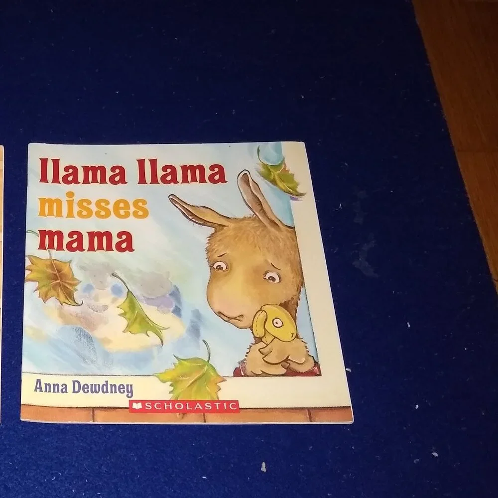 Llama Llama Misses Mama + Llama Llama Mad at Mama by Anna Dewdney x 2 PP